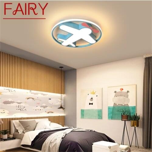 FAIRY Ceiling Lights Round LED Fixtures Plane with Remote Control 3 Colors Brightness Adjustable and Dimmable For Home Bedroom