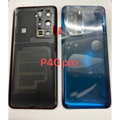 5pcs Back Cover Battery Glass For huawei P40 pro Back Battery Cover Glass Housing