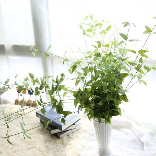 1Pc Fake chlorophytum comosum Parthenocissus Foliage Leaves Artificial Plants Green Leaves Home Wedding Bar Decoration