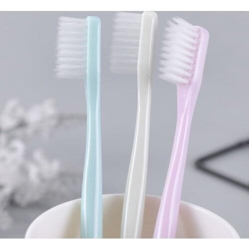 10Pcs/ Set Adult Oral Health Care Toothbrush Environmental Protection Bamboo Charcoal Fine Soft Boxed Household Toothbrush