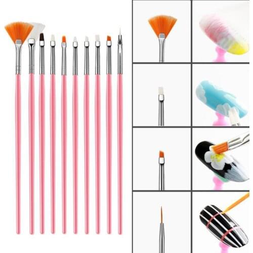 15Pcs/Set Nail Art Painting Pen Polish Gel Painting Drawing Nail Brush DIY Tool