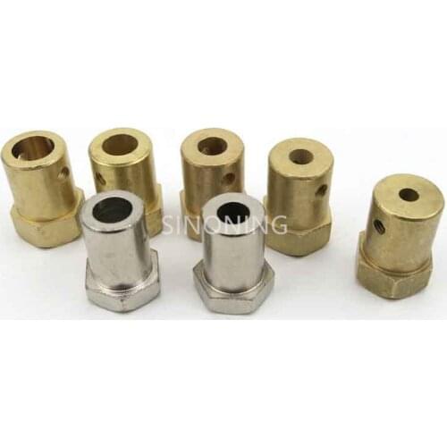 4pcs 3-8mm Copper Hexagonal Coupling RC Small DIY Car Shaft Coupler Parts