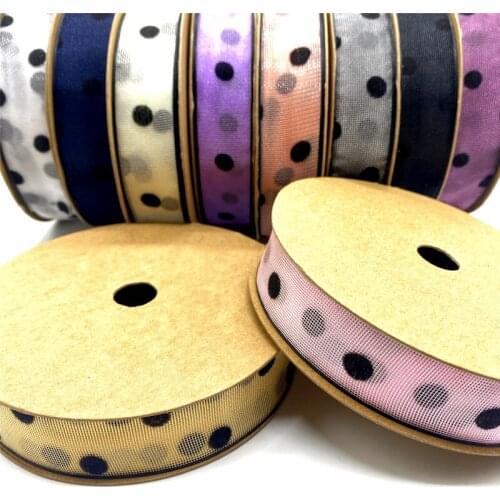 5Yards/Lot 30mm Wave Silk Organza Ribbon Bow Material For Hair Ornament Gift Wrapping Decoration Lace Ribbons