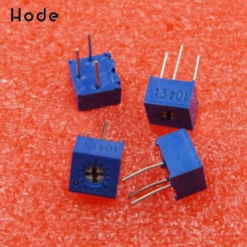 50Pcs 3362P-104 3362 P 100K ohm High Precision Variable Resistor Potentiometer