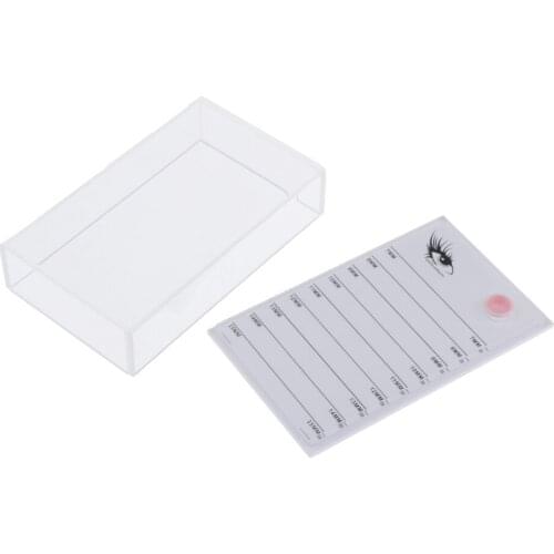 Acrylic False Eyelash Storage Case Organizer Lash Glue Holder Pallet Set Glue Cup