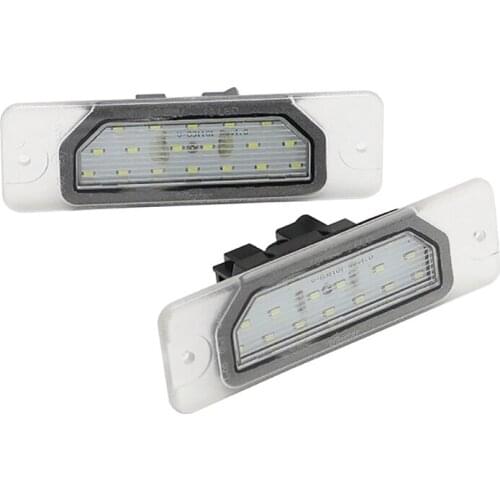 2x Car 18 Smd LED E4 Approved LED License Plate Lamp Lights for Nissan CEFIRO A33 99~03 For MAXIMA 00~06 for Fuga 09-up