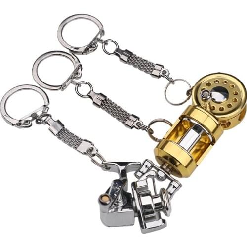 Fishing reel keychain Pendants, crafts, Christmas gifts