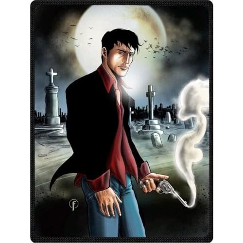 Dylan Dog Coral Fleece Children Travel Blanket Custom Bed Sofa Car Winter Warm Throw Blankets Bed Sheet