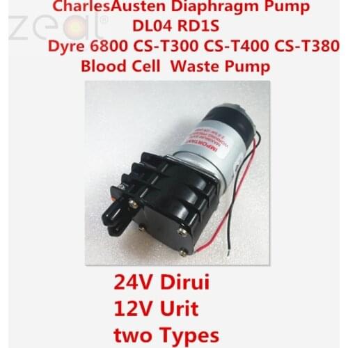 Dirui Charles Austen Diaphragm Pump DL04 24V 0.4A 0.5Bar RD1S 24V 0.9A Dyre 6800 CS-T300 CS-T400 CS-T380 Blood Cell Waste Pump