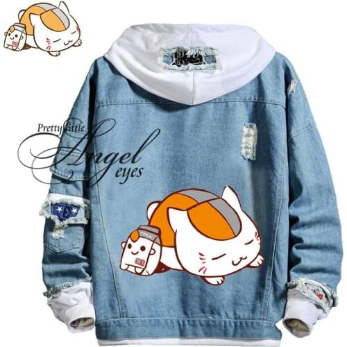 Anime Natsume Takashi inherited "The Book of Friends"Madara Cosplay Denim Jacket Halloween Fashion Hooded