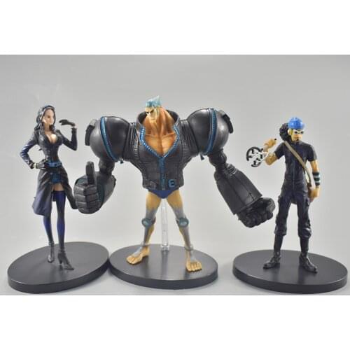 One piece Nico Robin Usopp Frank 3pcs / set Anime action figure PVC collecting toys