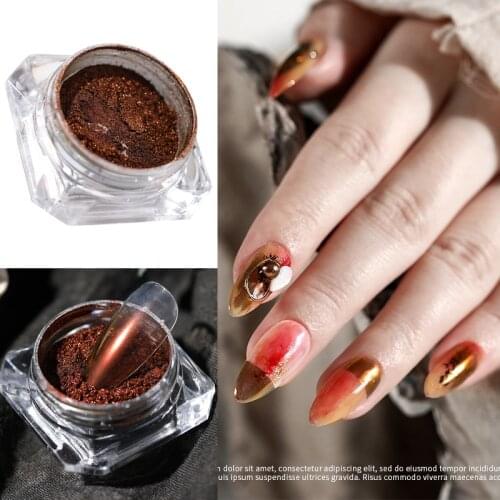 Chameleon Mirror Nail Powder Glitter Decoration Gel Polish Nail Art Dust Metallic Metal Chrome Pigment Dazzling Accessory