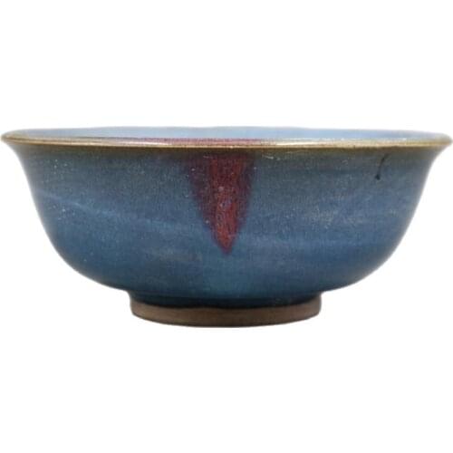 Chinese Songjun Kiln Dots Red Points Coloured Bowls for Hand-made Porcelain Collection of Old Ancient Porcelain of Song Dynasty