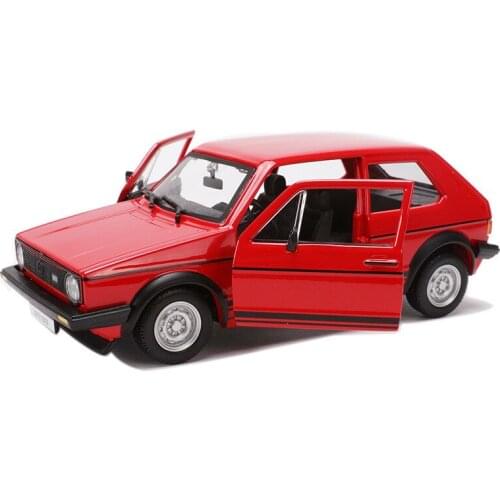 Collectible 1:24 Die-Cast Car Modles Alloy Simulation Auto Mobile Vehicle Vintage Sports Car mkd3 1979 VW GOLF GTI Children Toys