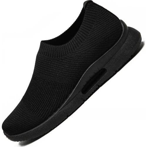 Summer Breathable Running Shoes Man Sport Shoes Sports Sneakers Socks Male Trainers Black Sneekers Zaparillas Athletic Gym E-464