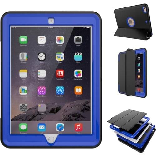 PU Leather Magnetic Case For Apple iPad 9.7 2018 2017 9.7 inch Hard TPU Smart Sleep Protection Cover+Film+Pen