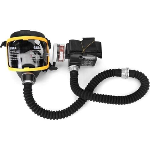 Protective Electric Constant Air Flow Supplied Fed Full Face Gas Mask Breath System Respirator Mask Workplace Safety Protection