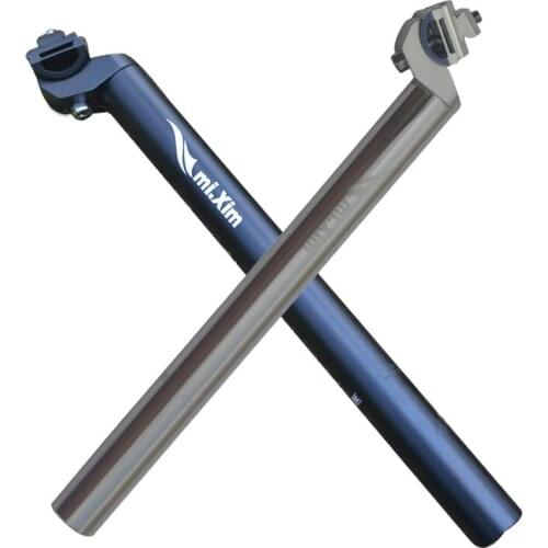 Mi.Xim 31.6*350MM Silver Black Mountain Bike Seat post Bicycle Seat Tube