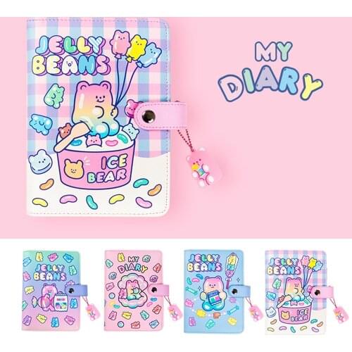 Cute A6 Journal Binder Notebook Spiral Diary Agenda Planner Organizer Scrapbooking Notepad Kawaii School Stationery