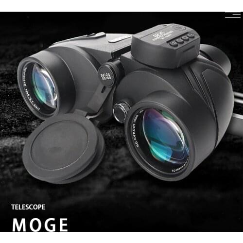 7X50 Powerful Binoculars With Electronic Compass Military Telescope Waterproof And Anti-Fog For Hunting Camping equipment