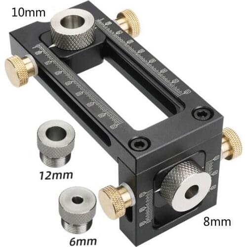 Woodworking Doweling Jig 2-in-1 Adjustable Woodworking Doweling Drill Guide Kit for Drilling Dowel Holes and Vertical Holes Tool