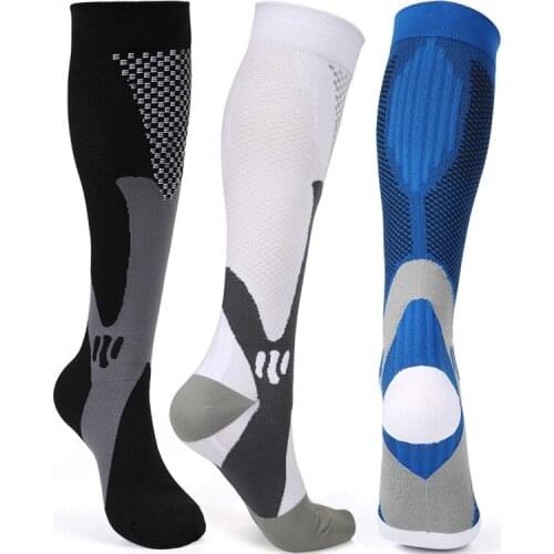 Men Women Compression Socks 20-30 Mmhg Fit Sports Anti Fatigue Pain Relief Black Compression Socks For Men Cycling Travel Socks
