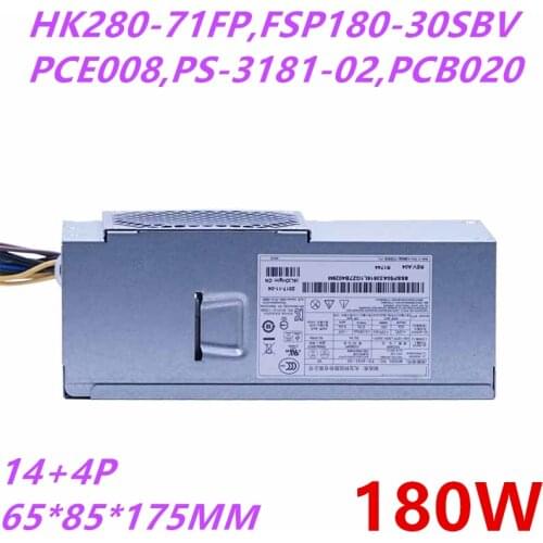New PSU For Lenovo M82 4550 E31 72 73 H3050 Q77 B75 14Pin 180W Power Supply HK280-71FP FSP180-30SBV PS-3181-02 PS-4241-02 PCB020