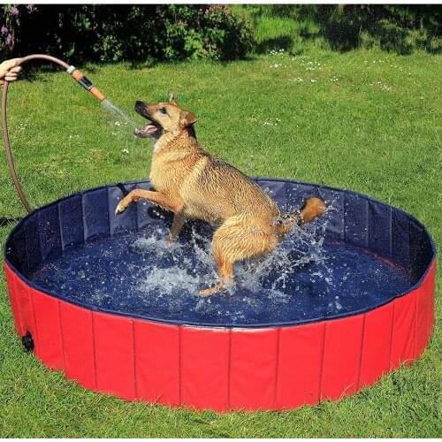 Dog pool Foldable Dog Swimming Pool Portable Anti-slip Paddling Pools for Dogs Cats Bathing Tub Wash Pet Outdoor Playing Pool