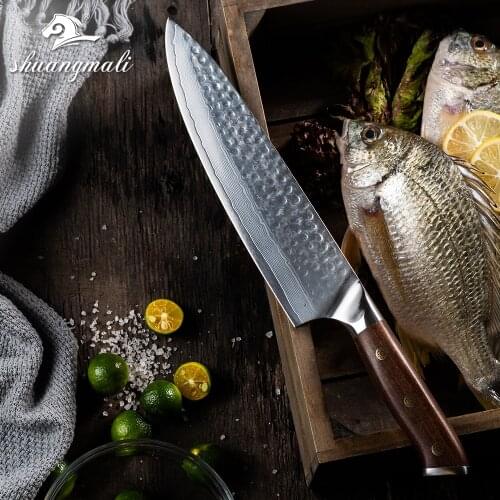 Professional 8inch Chef Kitchen Knife Japanese Style 67 Layer VG10 Damascus Knive Cleaver Vegetable Knifes With Sandwood Handle