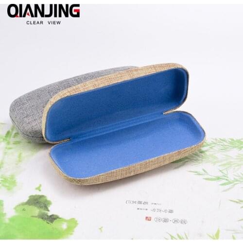 QianJing Hot Retro Glass Colorful Cover Case Portable Sunglasses Hard Eyeglasses Case Eyewear Protector Box Pouch Bag Gifts