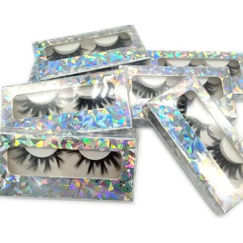 25mm mink eyelash sexy wispy strips 5d 6d 25mm mink eyelash 2020 hot sale new fashion wholesale soft lashes with paper packaging