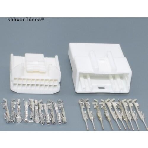 Shhworldsea 20 Pin 0.7mm 1473807-1 Auto Car CD Player Wire Connector female male plug for Audio Cable Socket For Toyota