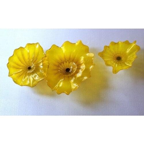 Modern Wall Light Crystal Wall Decoration Mouth Blown Modern Decorative Glass Wall Plates