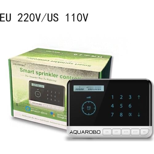 Wifi Garden Watering Timer 8 Zones Water Valve Controller Alexa Programmable Home Garden Watering System EU 220V Timer Sprinkler
