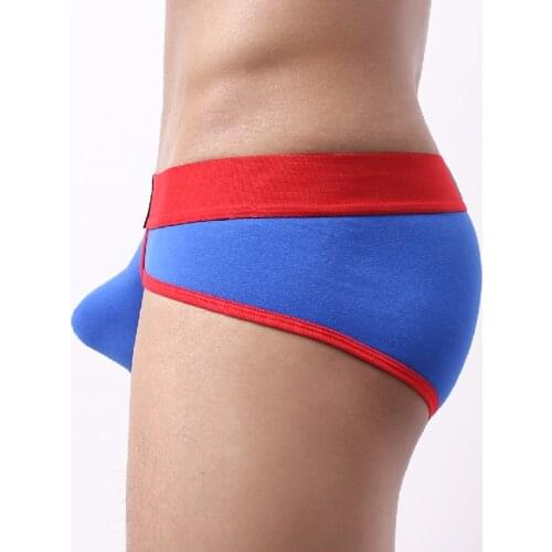 Brand Men Briefs Underwear Mens Breathable Slip Underpants Cotton Comfortable Cueca Male Panties Sexy U convex Jockstrap