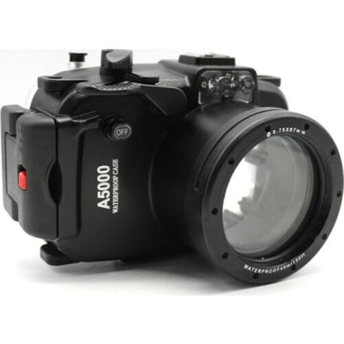 40m 130ft Waterproof Box Underwater Housing Camera Diving Case for SONY A5000 16-50mm lens Bag Case Cover