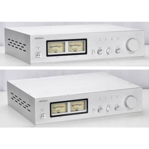 2021 NEW BRZHIFI AUDIO 4310VU tube preamp chassis Balanced preamp box with meter