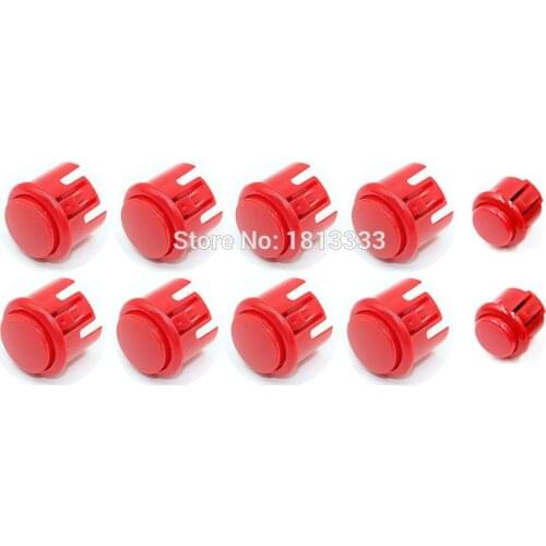 8pcs 30mm Push Button +2pcs 24mm Start Button Original Baolian Button Switch Copy SANWA OBSF Zero Delay Arcade Joystick DIY