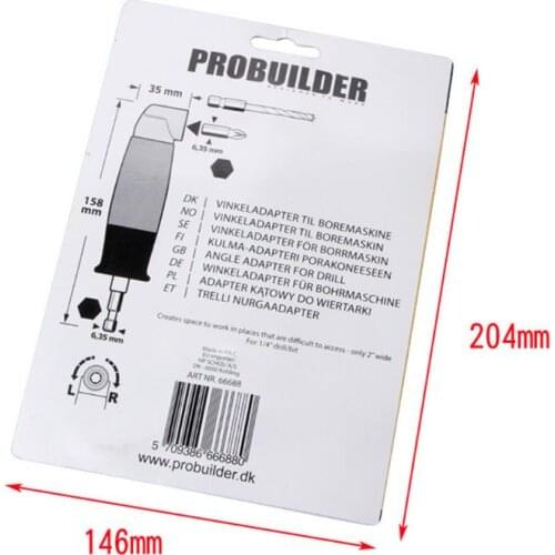 90 Degree Right Angle Drill Chuck Universal Bit Driver Corner Electric Power Cordless Adapter Screwdriver G32C