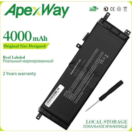 Apexway New Laptop Battery for ASUS D553M F453 F453MA F553M P553 P553MA X453 X453MA X553 X553M X553B X553MA X403M X503M B21N1329