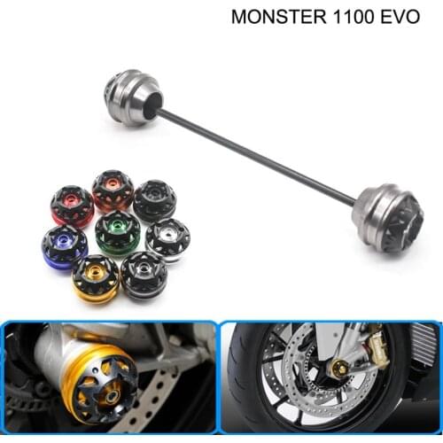 Free delivery for Ducati MONSTER 1100 EVO 2011-2013 CNC Modified Motorcycle Front wheel drop ball / shock absorber
