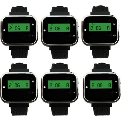 Wireless Calling System Wristwatch Receiver Frequency 433.92 MHz USB Interface For Restaurant