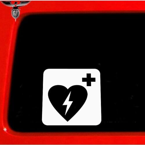 EmpireYing 3 Sizes 8 Colors Medical Equipment Emergency First Aid Defibrillator Car Sticker Wall Laptop Styling Vinyl Decal Gift