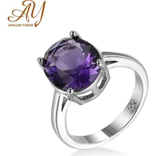 Anillos Yuzuk New 925 Sterling Silver Classic Finger Rings For Women Bridals Wedding Engagemen With CZ Fine Jewelry Bijoux