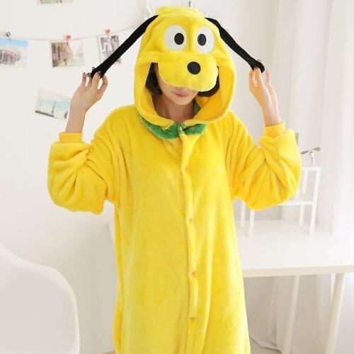 Halloween Costume Anime Cosplay Kigurumi Adult Dog Onesies Jumpsuit Warm Hooded Pajamas For Women Men