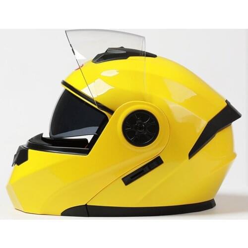 Men Safe Full Face Helmets Flip Up Casco Moto Capacete Casque Motorcycle Helmet Racing Modular Dual Lens Motocross Moto Helmet