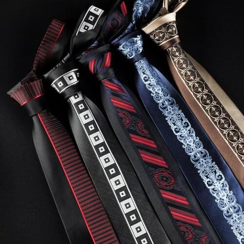 Mens Necktie Slims Man Elegant Party Neckties Corbatas Hombre Gravata Woven 6cm Tie Business Gradient Tie For Men Krawatte