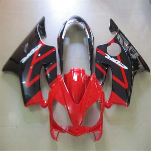 B 04-07 CBR600 F4I 2004-2007 CBR 600 F4I 04 05 06 07.Toiletry kits injection On Sale!! red black Fairing for CBR600F4I