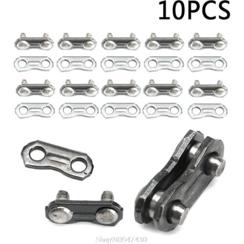 10 Sets Stainless Steel Chain Link Connector Joints Chainsaw Chain Joiner Link For 325 058 Chain Joining O27 20 Dropship
