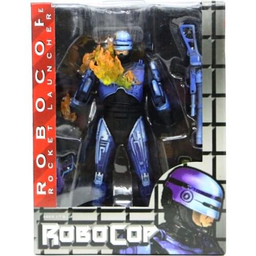 About 7 inches Anime NECA 1987 RoboCop Variant Action Figure Film Limited Blue Ver. RoboCop PVC figure Model Toy For Collection